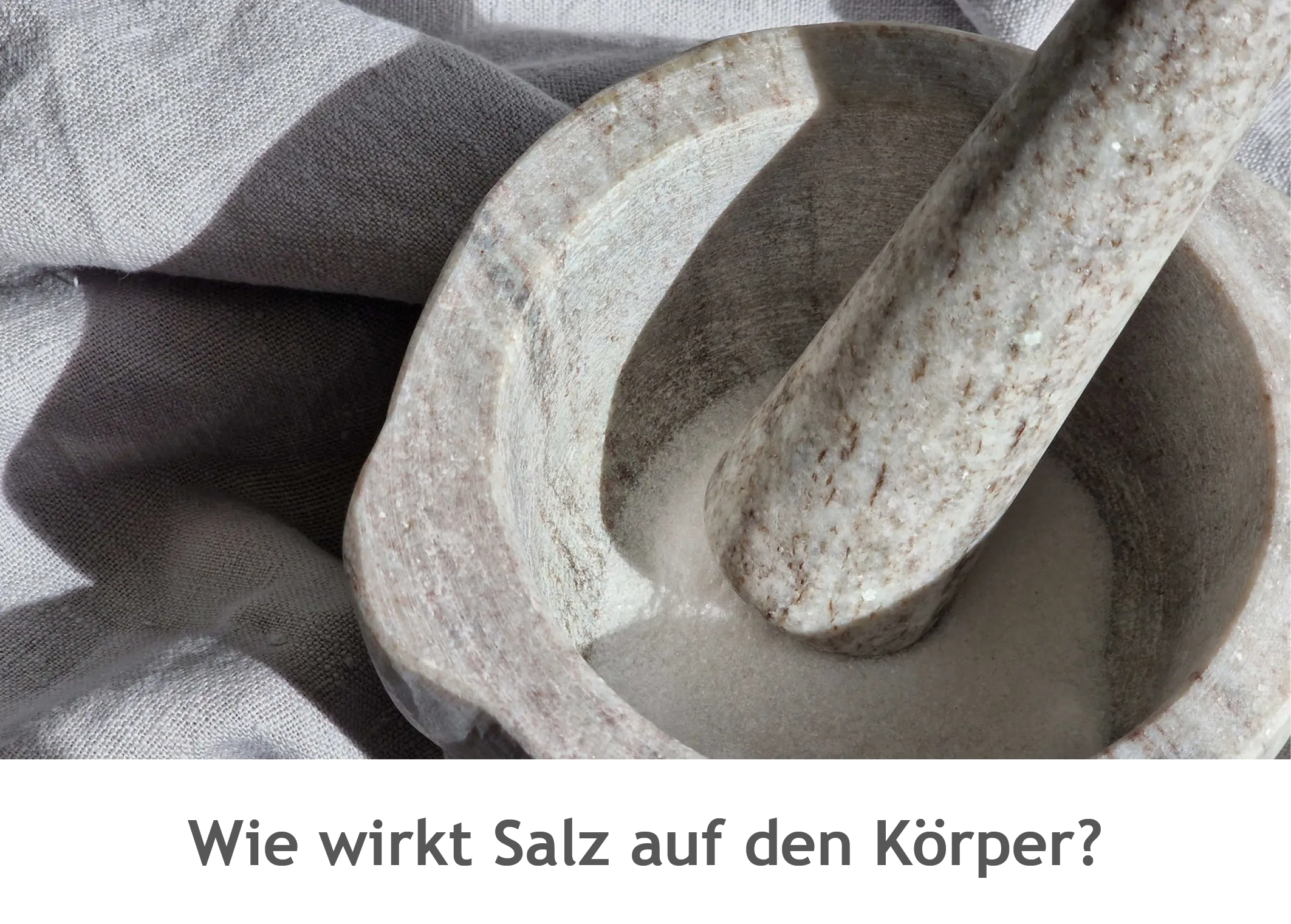 Salz - Fluch oder segen?