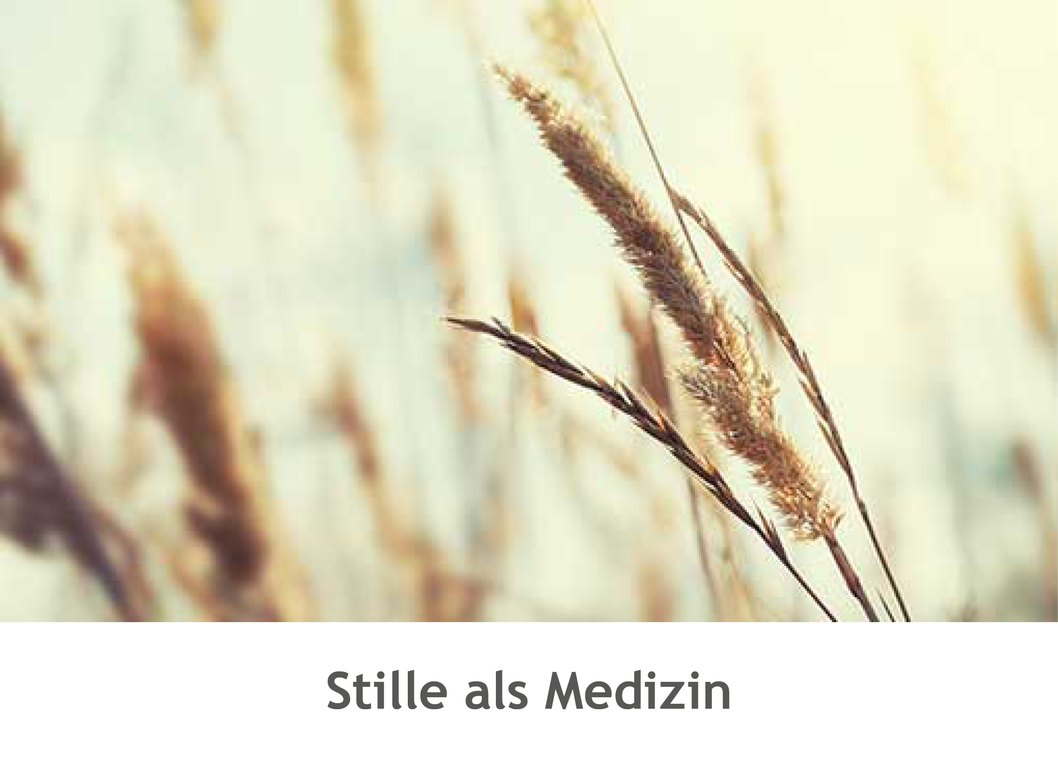 als Medizin