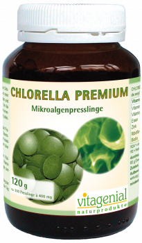 Chlorella Premium Mikroalgenpresslinge, 120 g