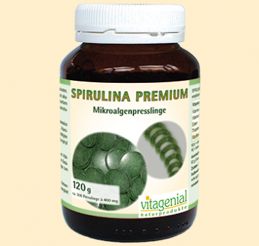 Spirulina Premium Mikroalgenpresslinge, 120 g